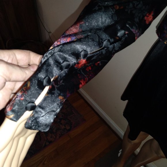 Zara Silky Jacket with Mandarin Collar, Size XL - Picture 6 of 10